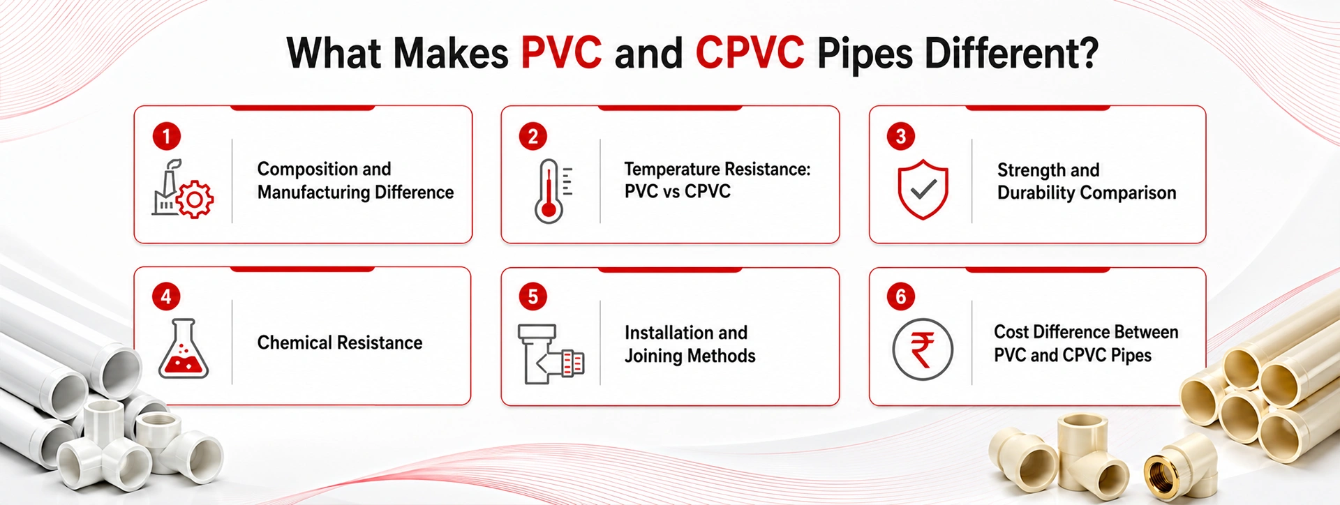 Main Difference Between PVC and CPVC Pipes